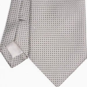 Light Grey Ceremonial Jacquard Silk Tie>E.Marinella Online