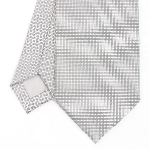 Light Grey Ceremonial Jacquard Silk Tie - Small Geometric Pattern>E.Marinella Cheap