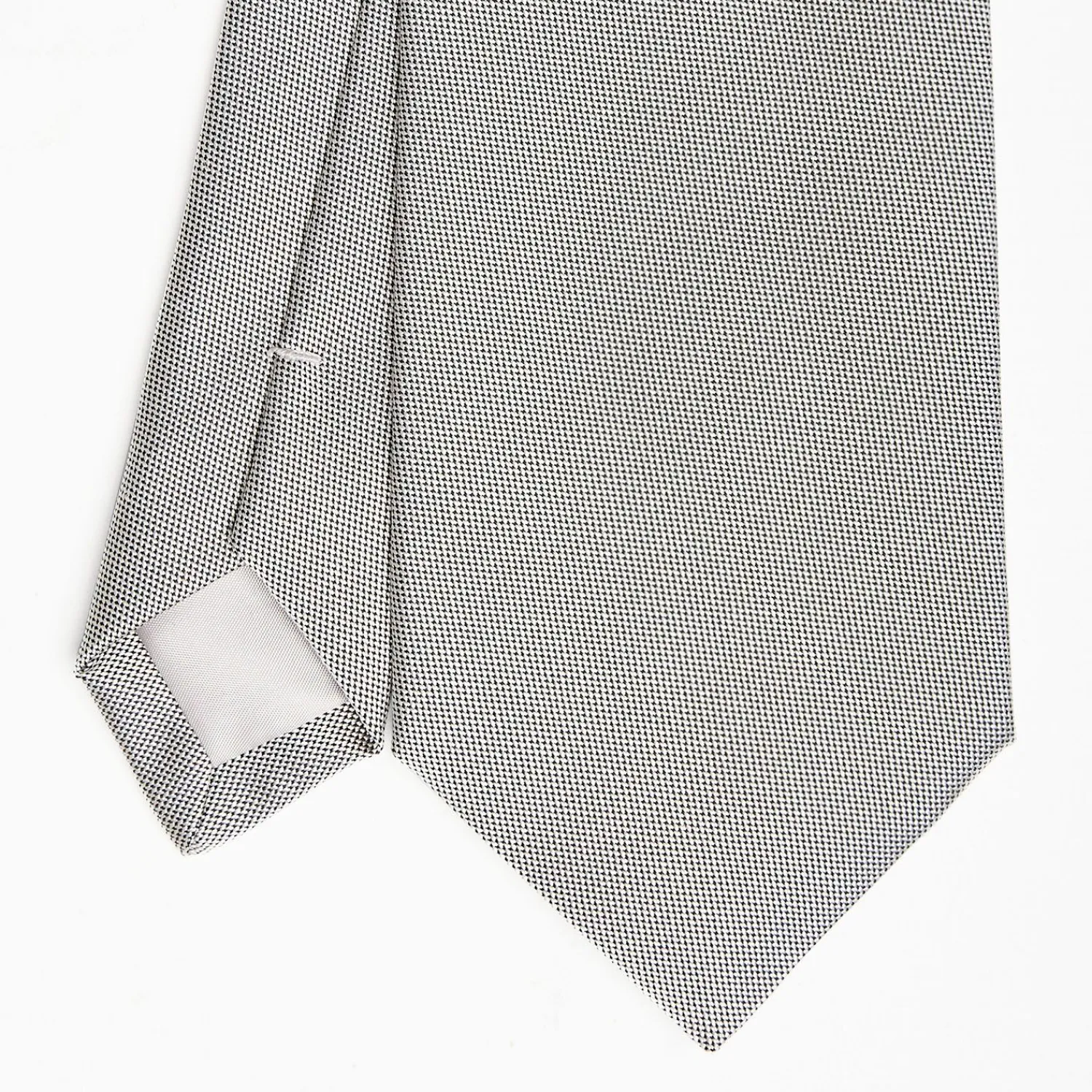 Light Grey Ceremonial Jacquard Silk Tie - Small Geometric Pattern>E.Marinella Shop