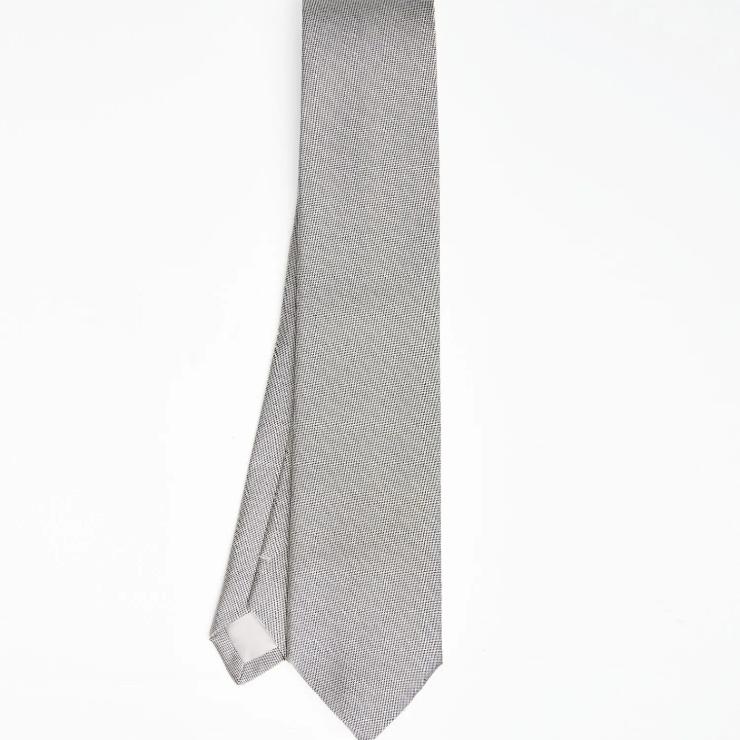 Light Grey Ceremonial Jacquard Silk Tie - Small Geometric Pattern>E.Marinella Shop