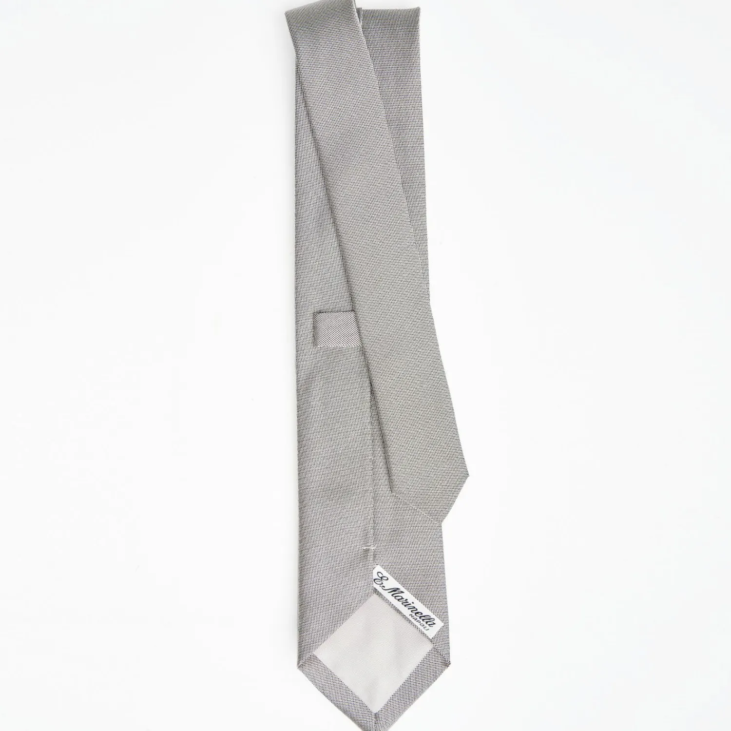 Light Grey Ceremonial Jacquard Silk Tie - Small Geometric Pattern>E.Marinella Shop