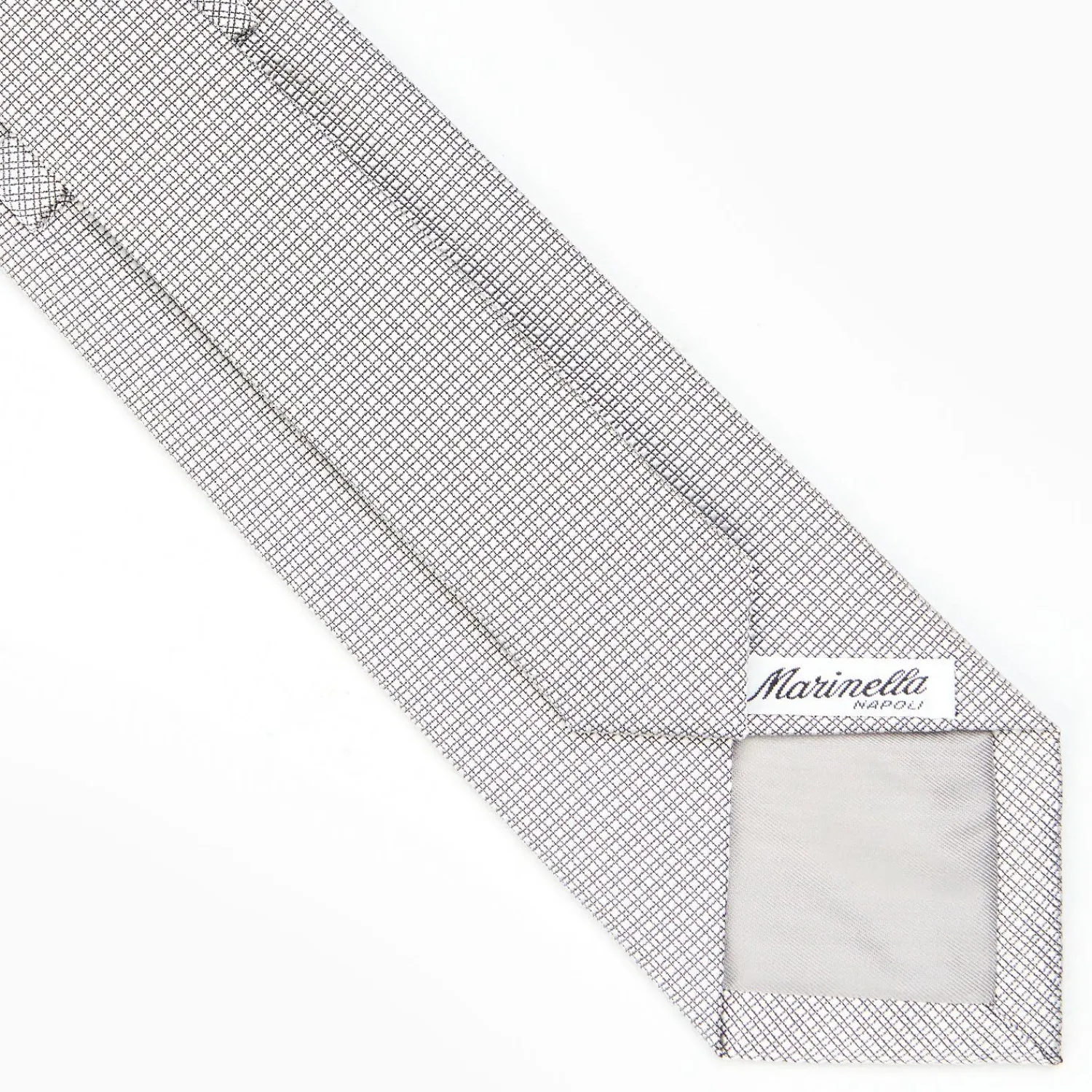 Light Grey Ceremonial Jacquard Silk Tie - Small Geometric Pattern>E.Marinella Cheap