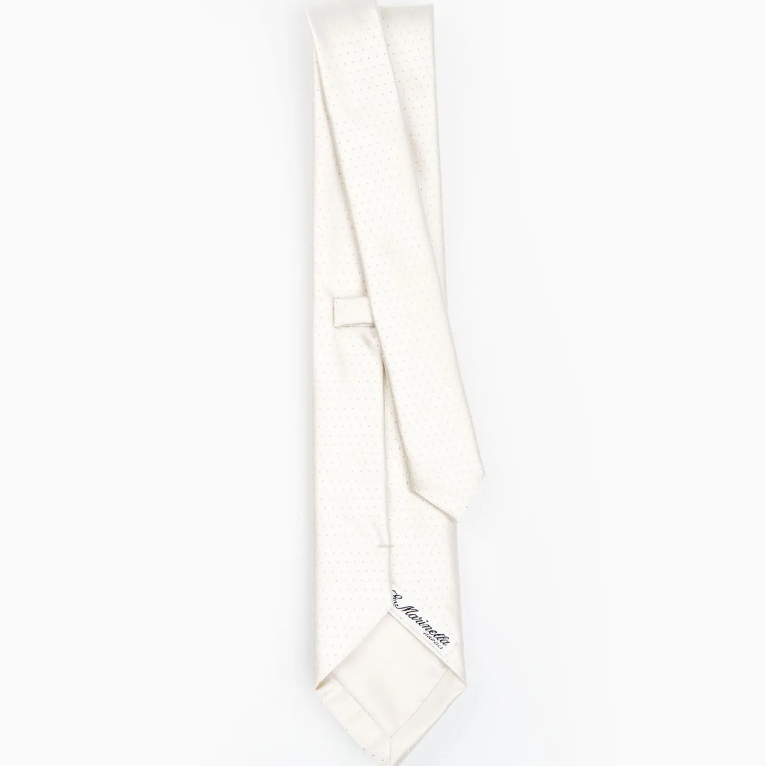 Light Grey Cerimonial Silk Satin Tie Small Polka Dot Pattern>E.Marinella Cheap