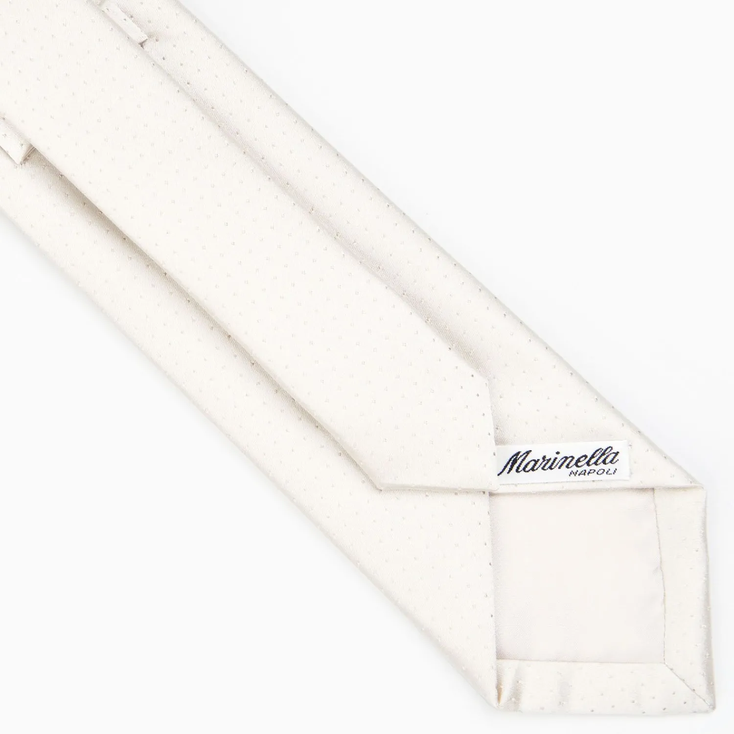 Light Grey Cerimonial Silk Satin Tie Small Polka Dot Pattern>E.Marinella Cheap