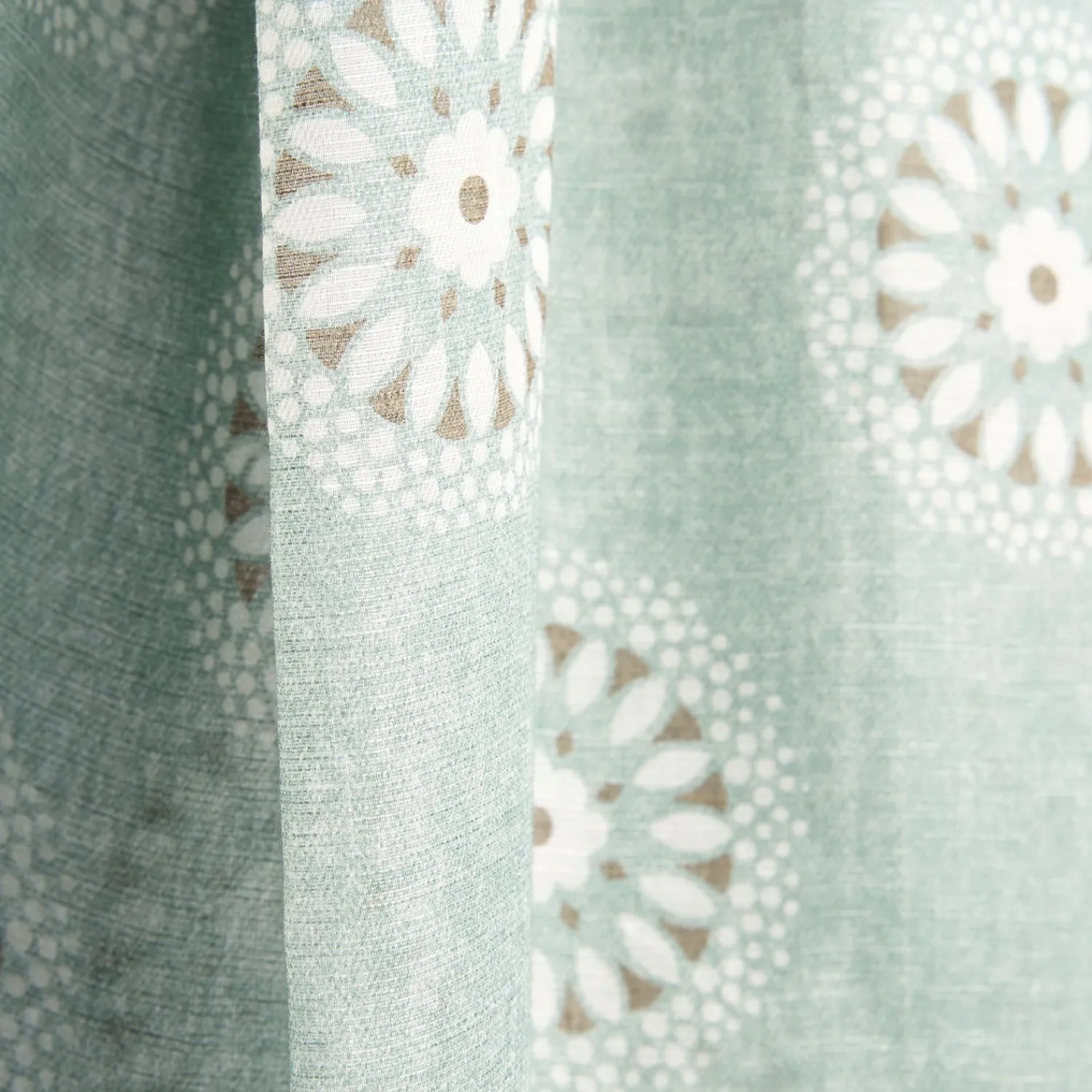 Light Grey Cotton And Linen Scarf - Floral Medallions>E.Marinella Clearance