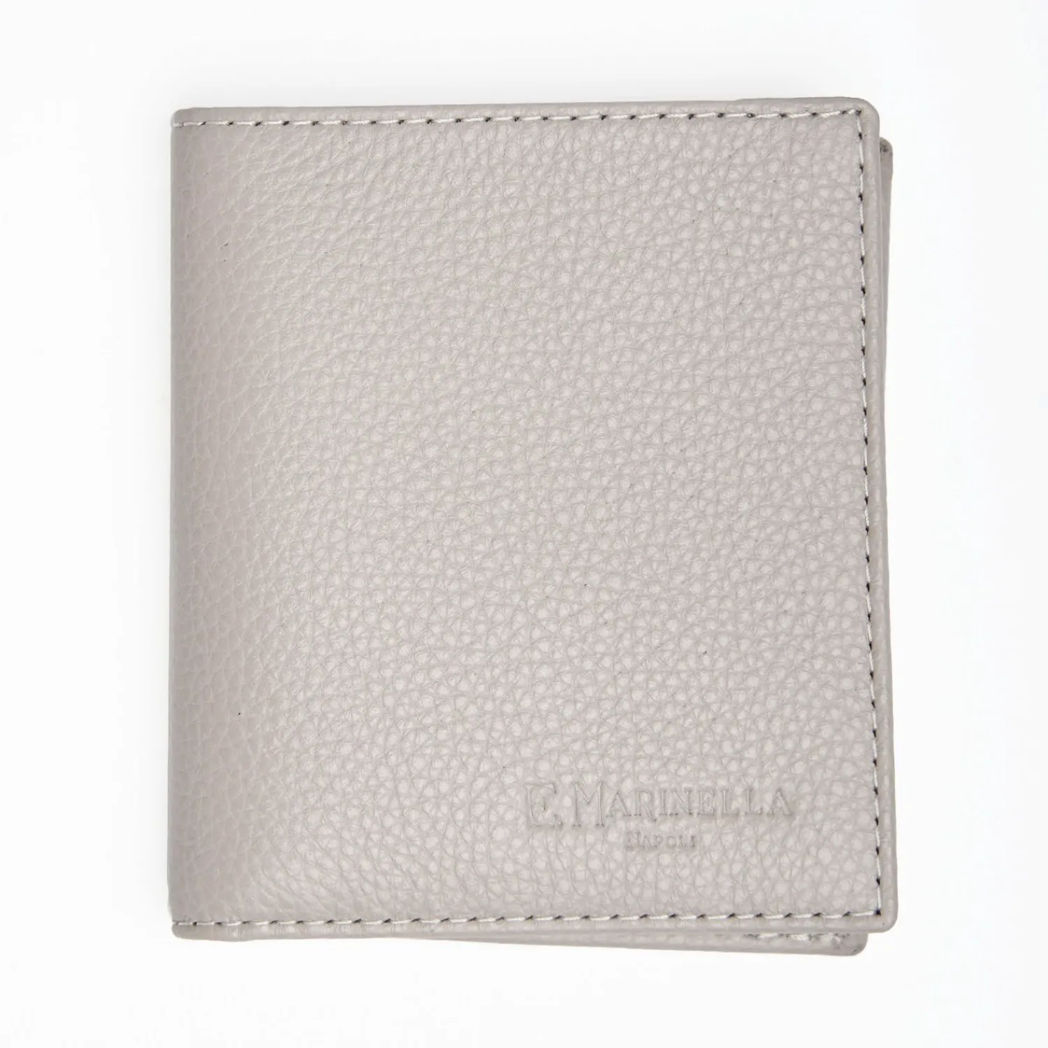 Light Grey Hammered Leather Small Wallet>E.Marinella Clearance