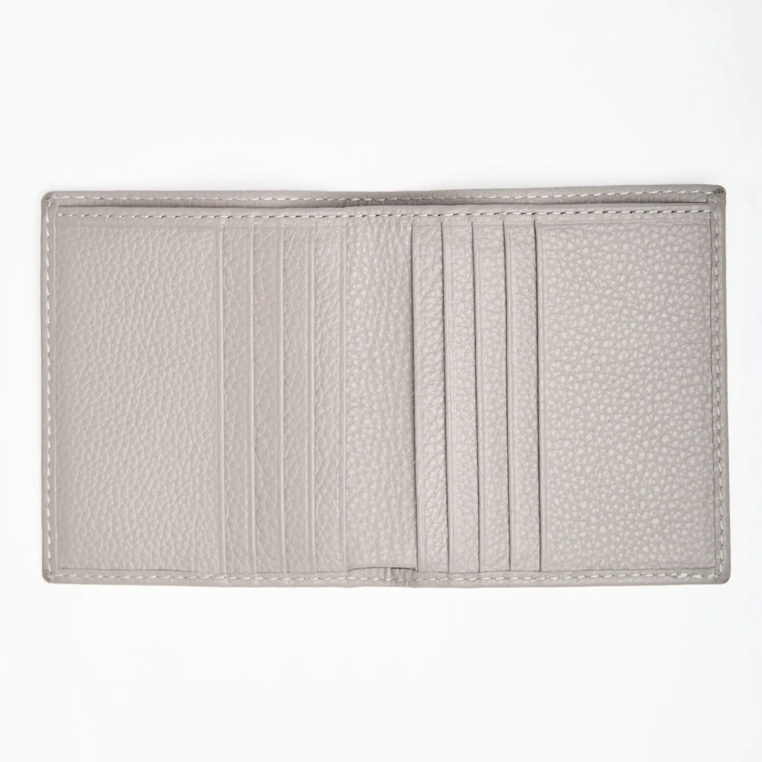 Light Grey Hammered Leather Small Wallet>E.Marinella Clearance
