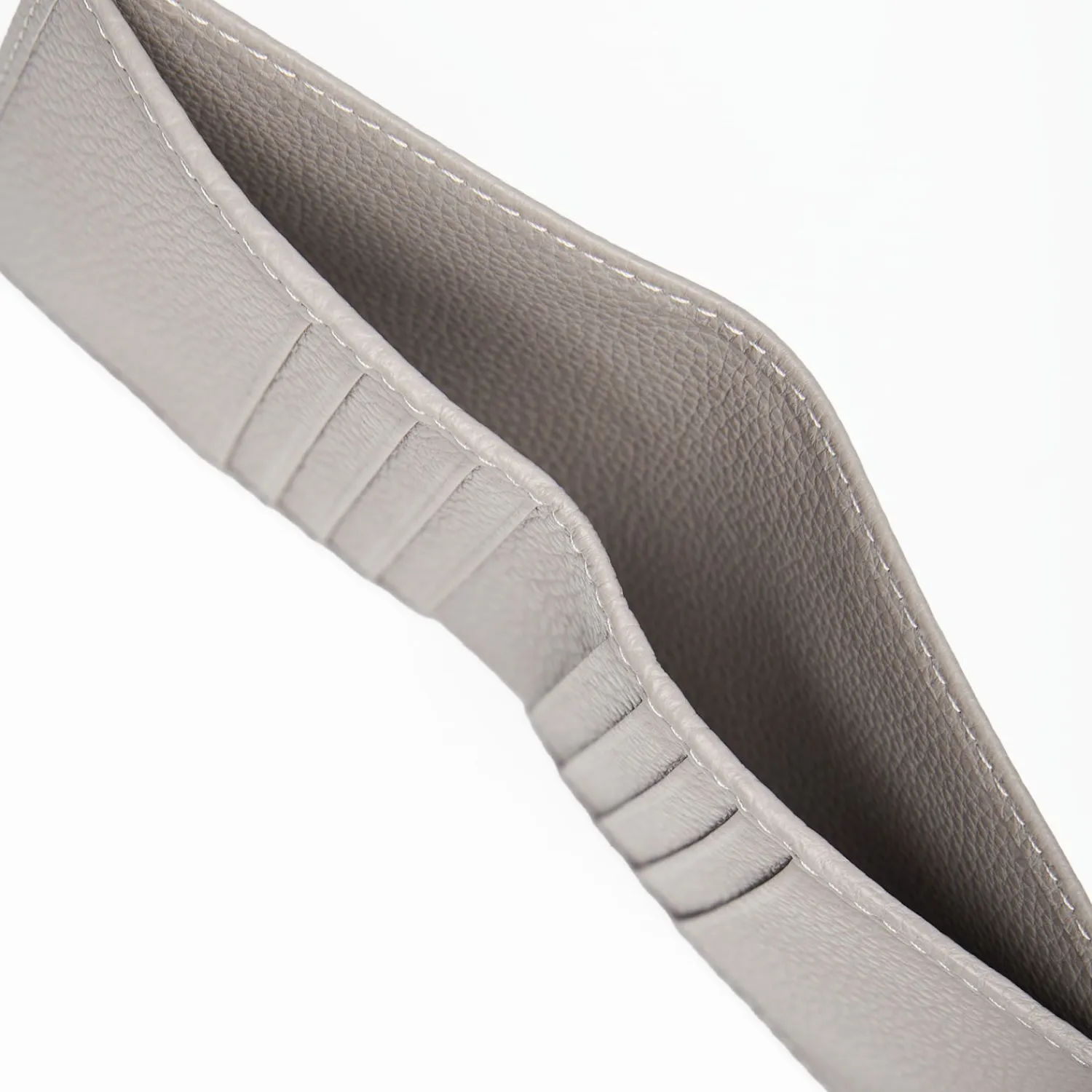 Light Grey Hammered Leather Small Wallet>E.Marinella Clearance