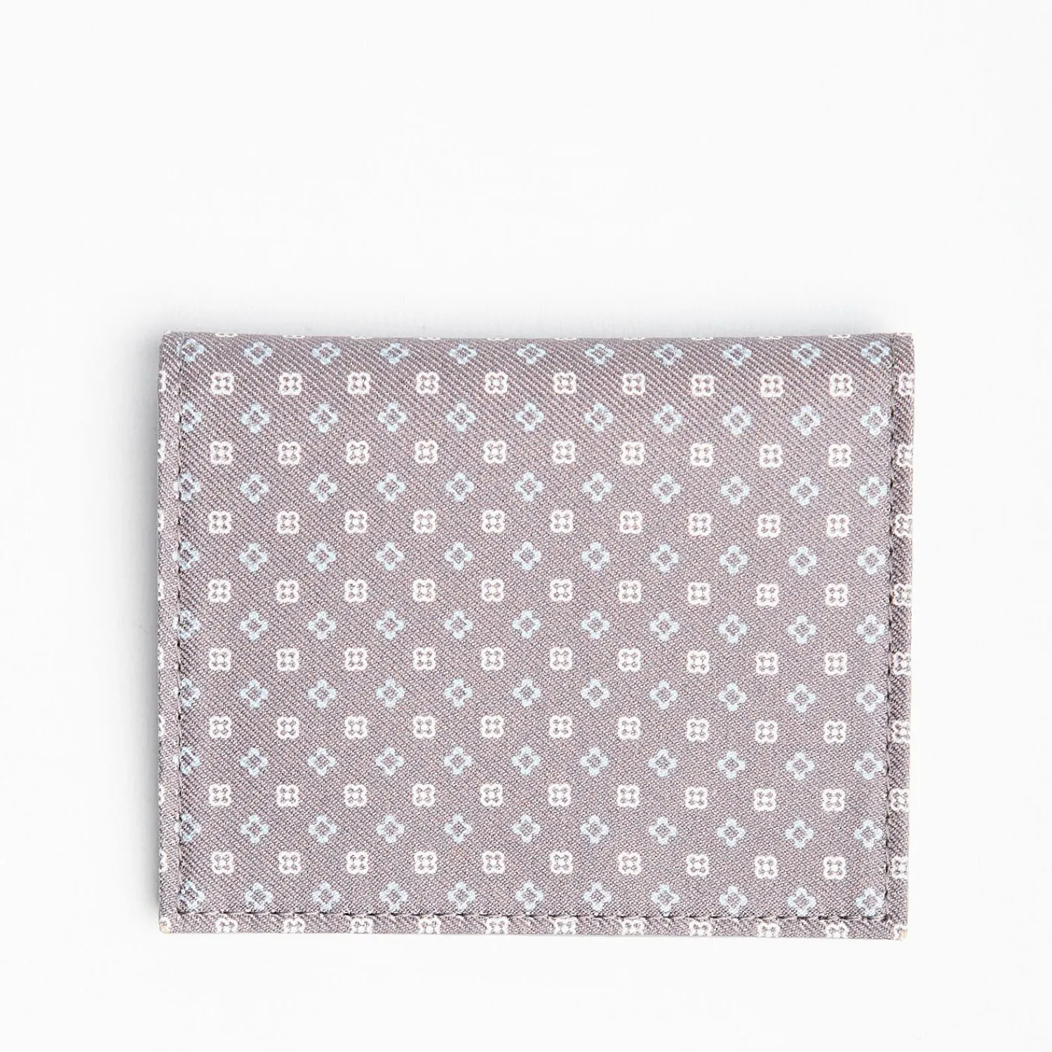 Light Grey Leather Folding Card Holder - 10 Compartments>E.Marinella Discount