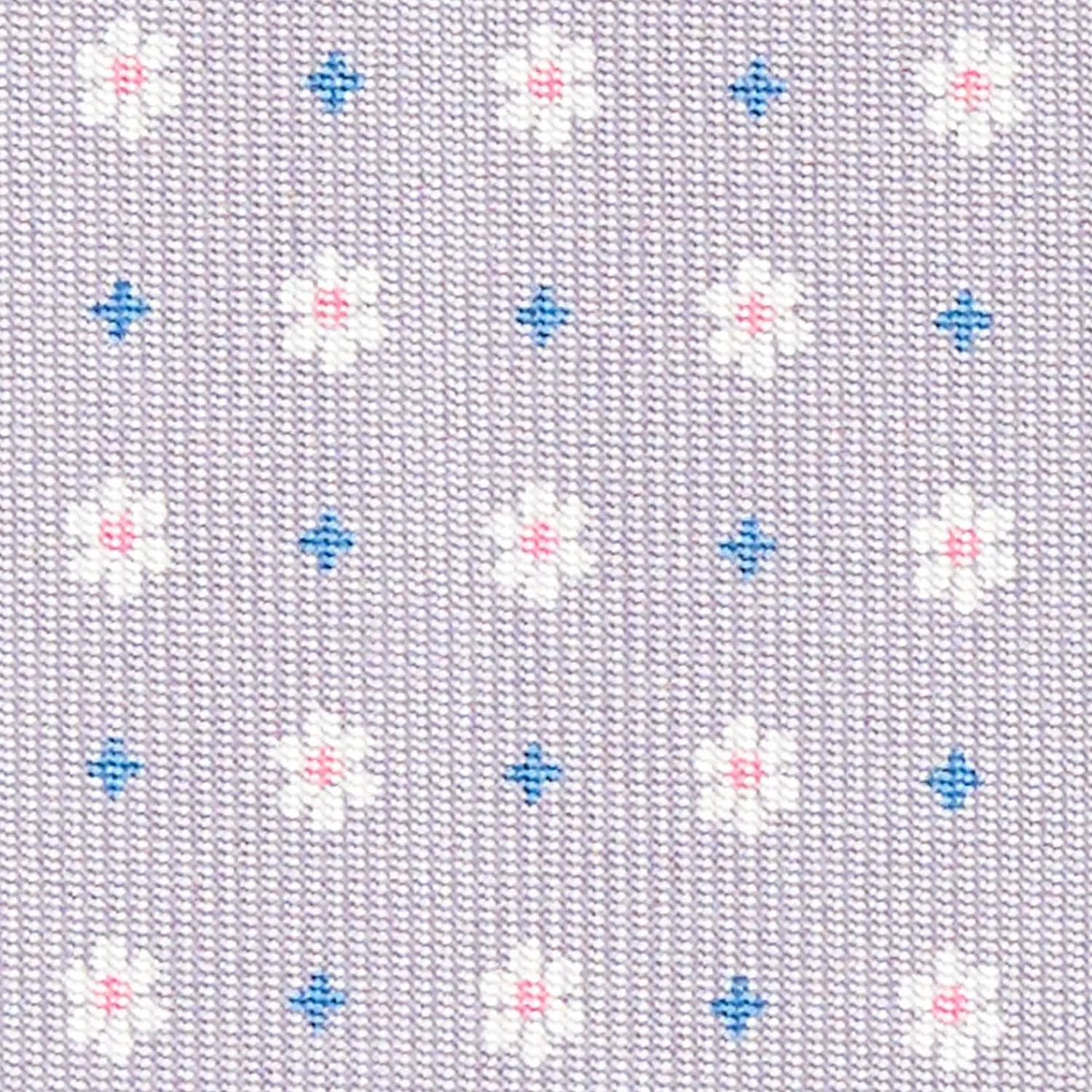 Light Grey Sartorial Classic Silk Tie - Small Flower Pattern>E.Marinella Discount