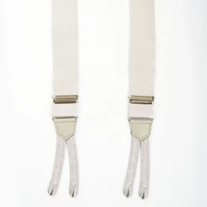 Light Grey Satin Silk Braces>E.Marinella Discount