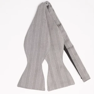 Light Grey Silk Bowtie To Self-Tie Solid Color>E.Marinella Cheap