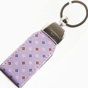 Lilac Keyfob In Silk And Leather>E.Marinella Clearance