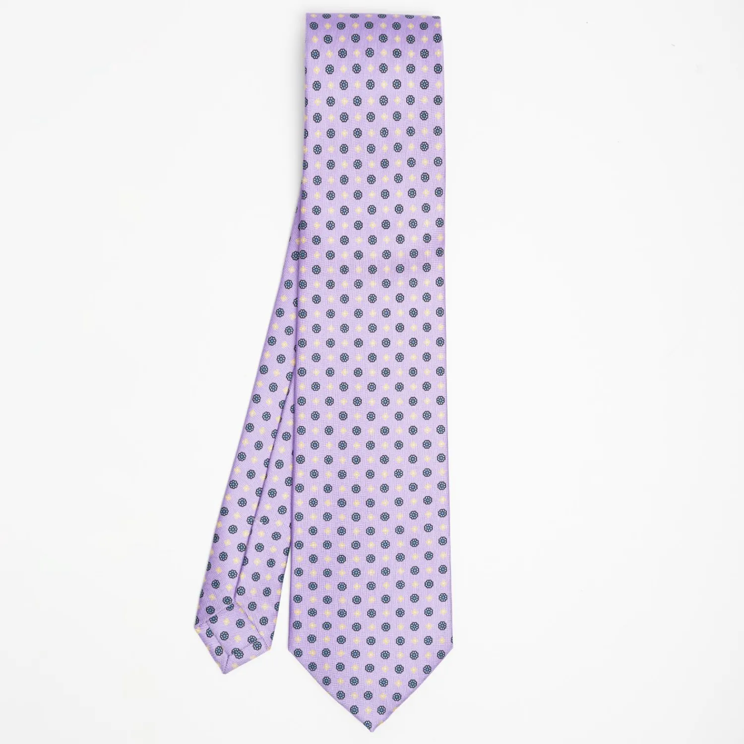 Lilac Sartorial Classic Silk Tie Small Flower Pattern>E.Marinella Cheap