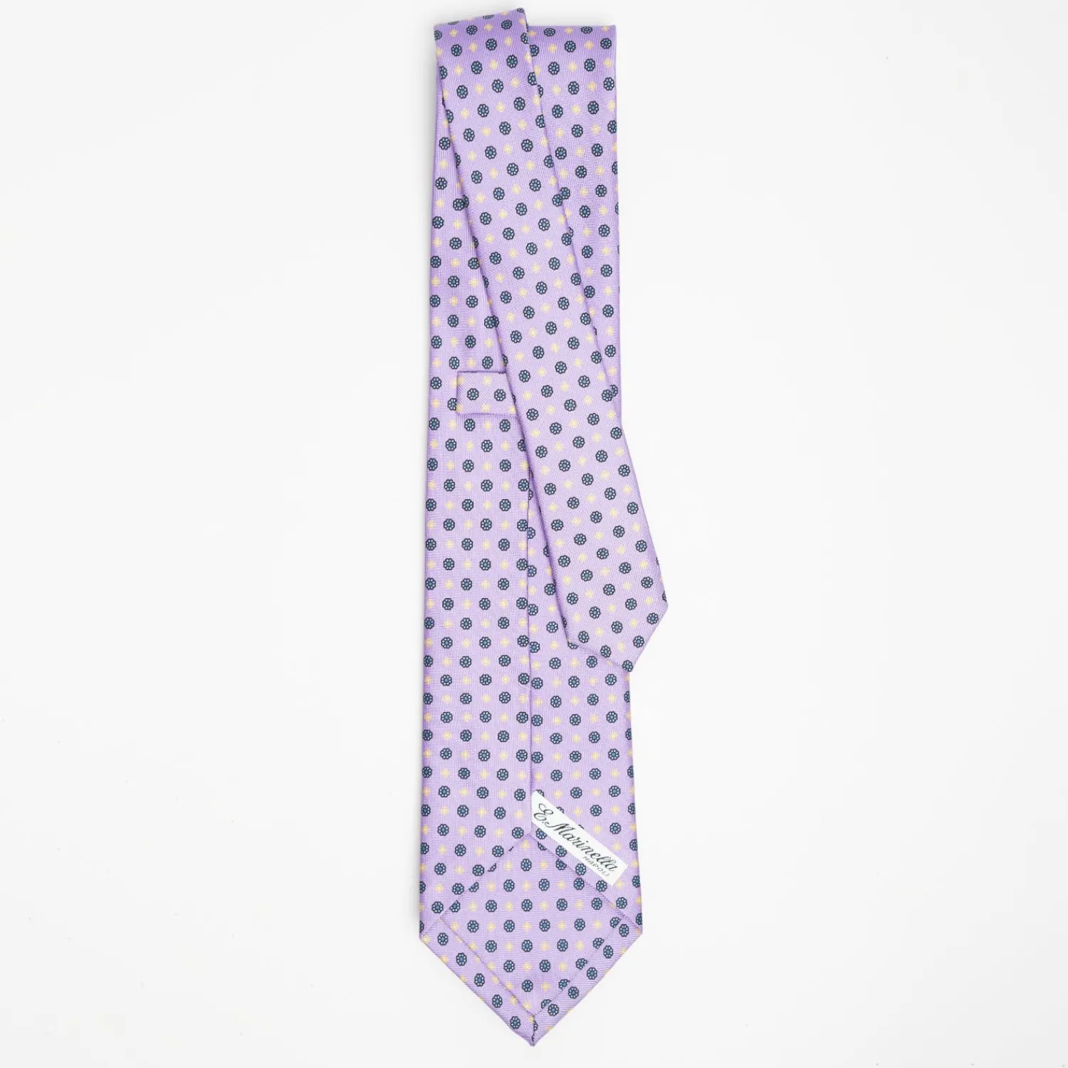 Lilac Sartorial Classic Silk Tie Small Flower Pattern>E.Marinella Cheap