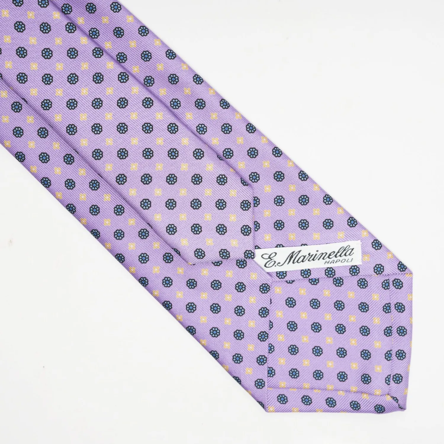 Lilac Sartorial Classic Silk Tie Small Flower Pattern>E.Marinella Cheap