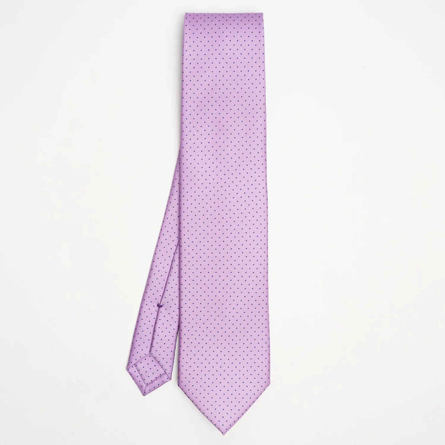 Lilac Sartorial Classic Silk Tie - Polka Dot Pattern>E.Marinella Hot