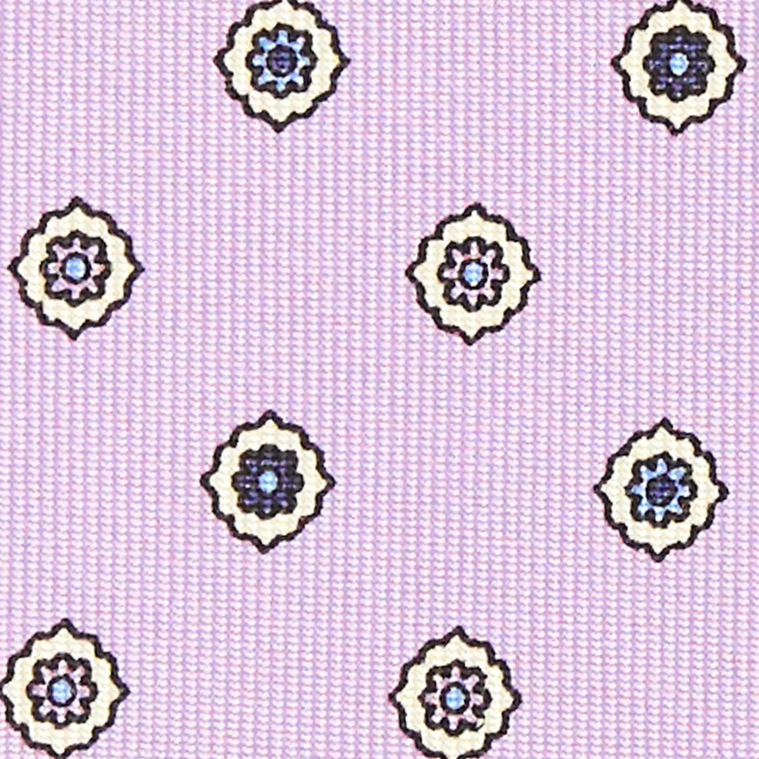 Lilac Sartorial Classic Silk Tie - Large Flower Pattern>E.Marinella Fashion