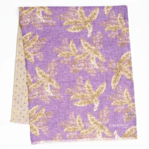 Liliac And Beige Wool And Silk Scarf>E.Marinella Cheap