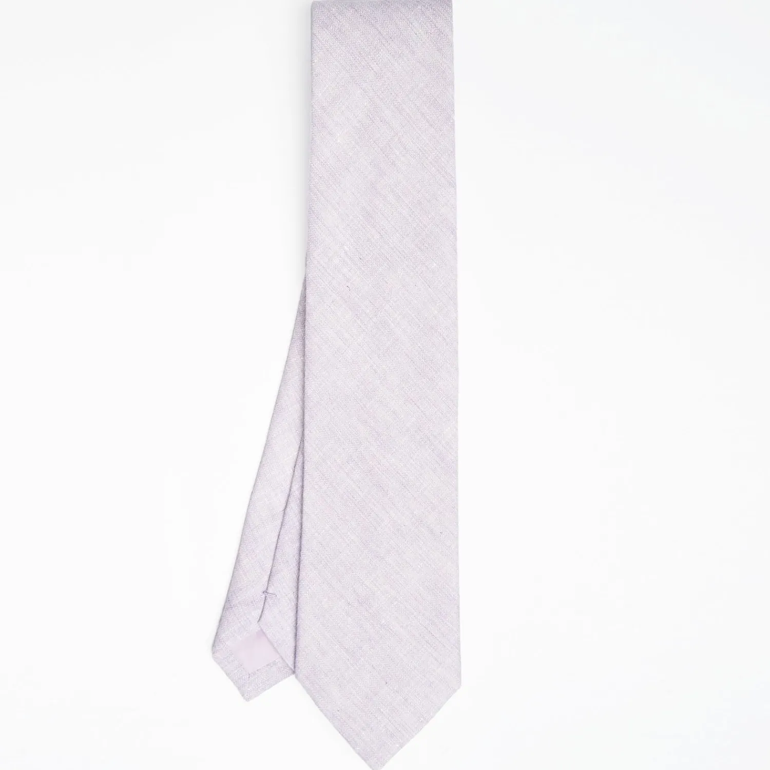 Liliac Sartorial Linen And Cotton Tie Solid Color>E.Marinella Cheap