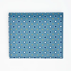 Mid Blue Small Wallet In Silk And Leather>E.Marinella Best