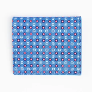 Mid Blue Small Wallet In Silk And Leather>E.Marinella Outlet