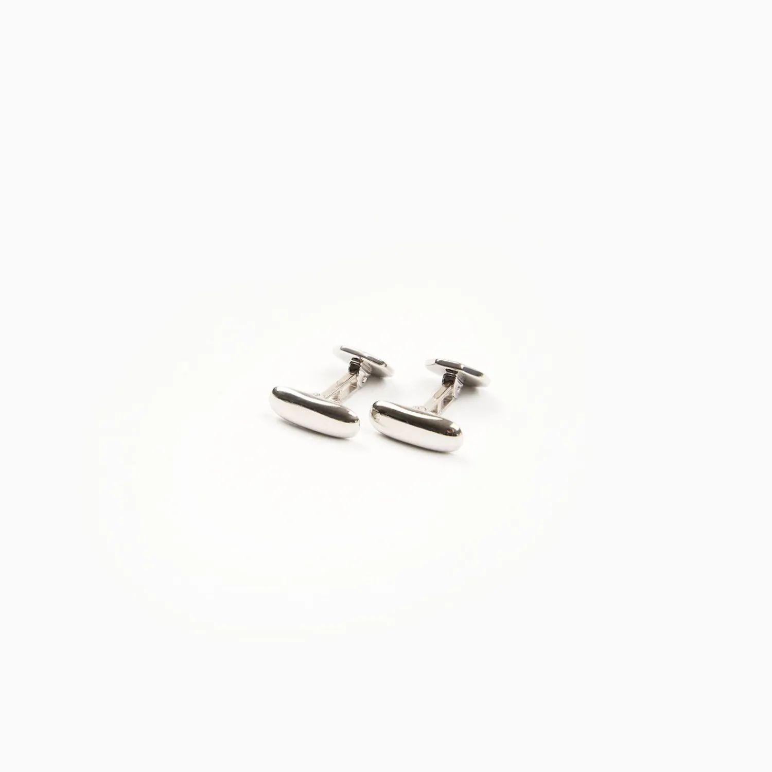 Octagonal Cufflinks With Lapis In Silver>E.Marinella New