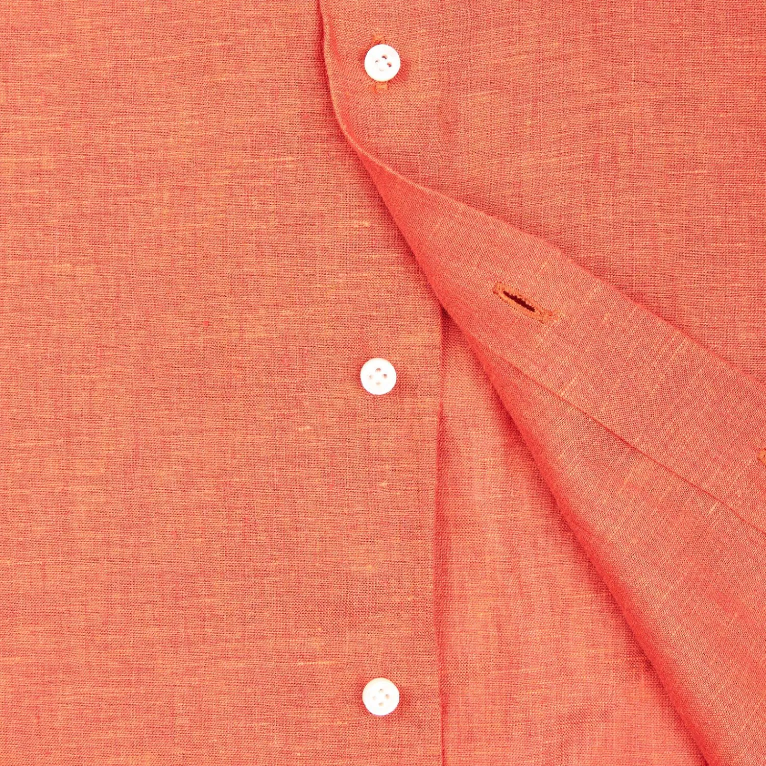 Orange Linen Shirt>E.Marinella Hot