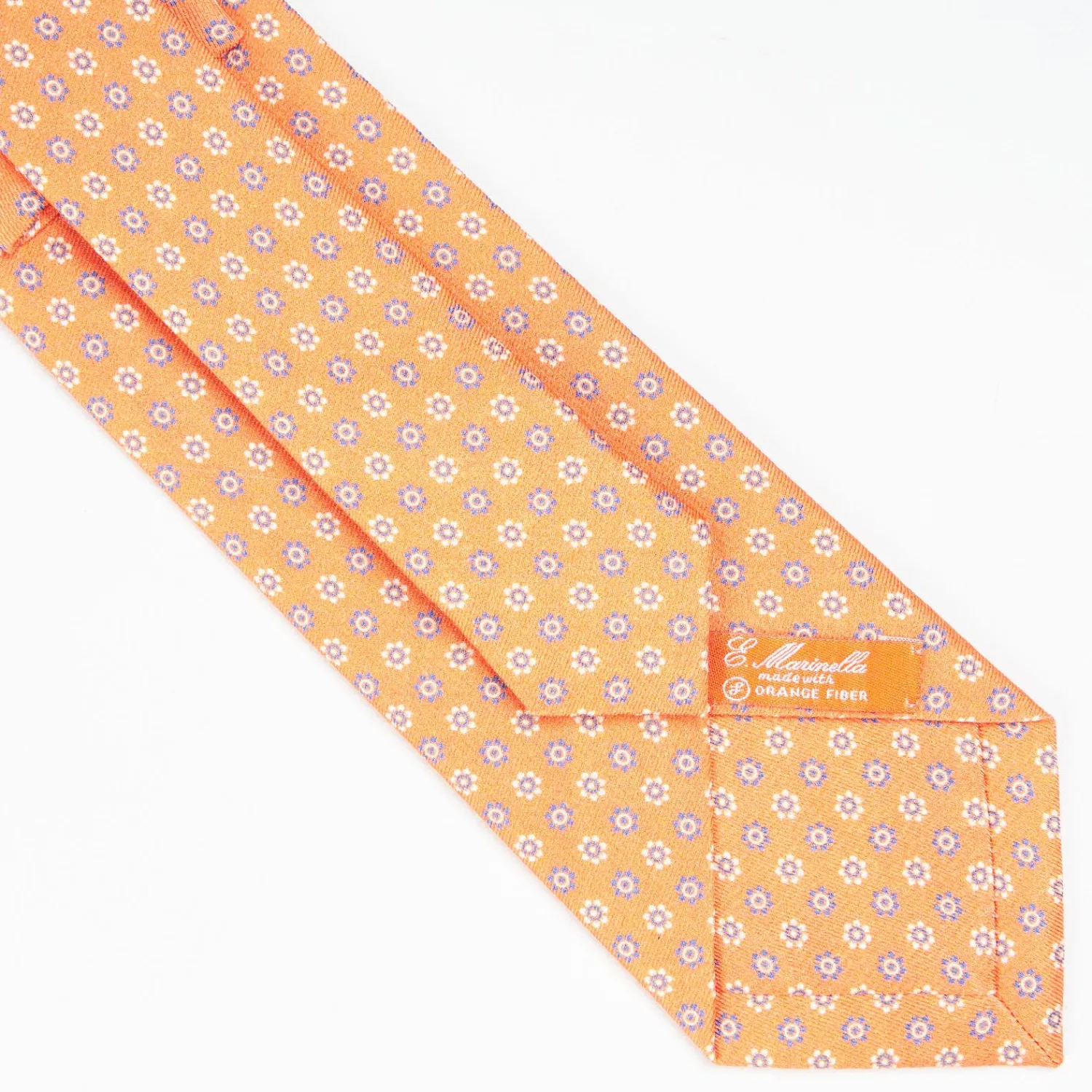 Orange Silk And Orange Fiber Tie>E.Marinella Fashion
