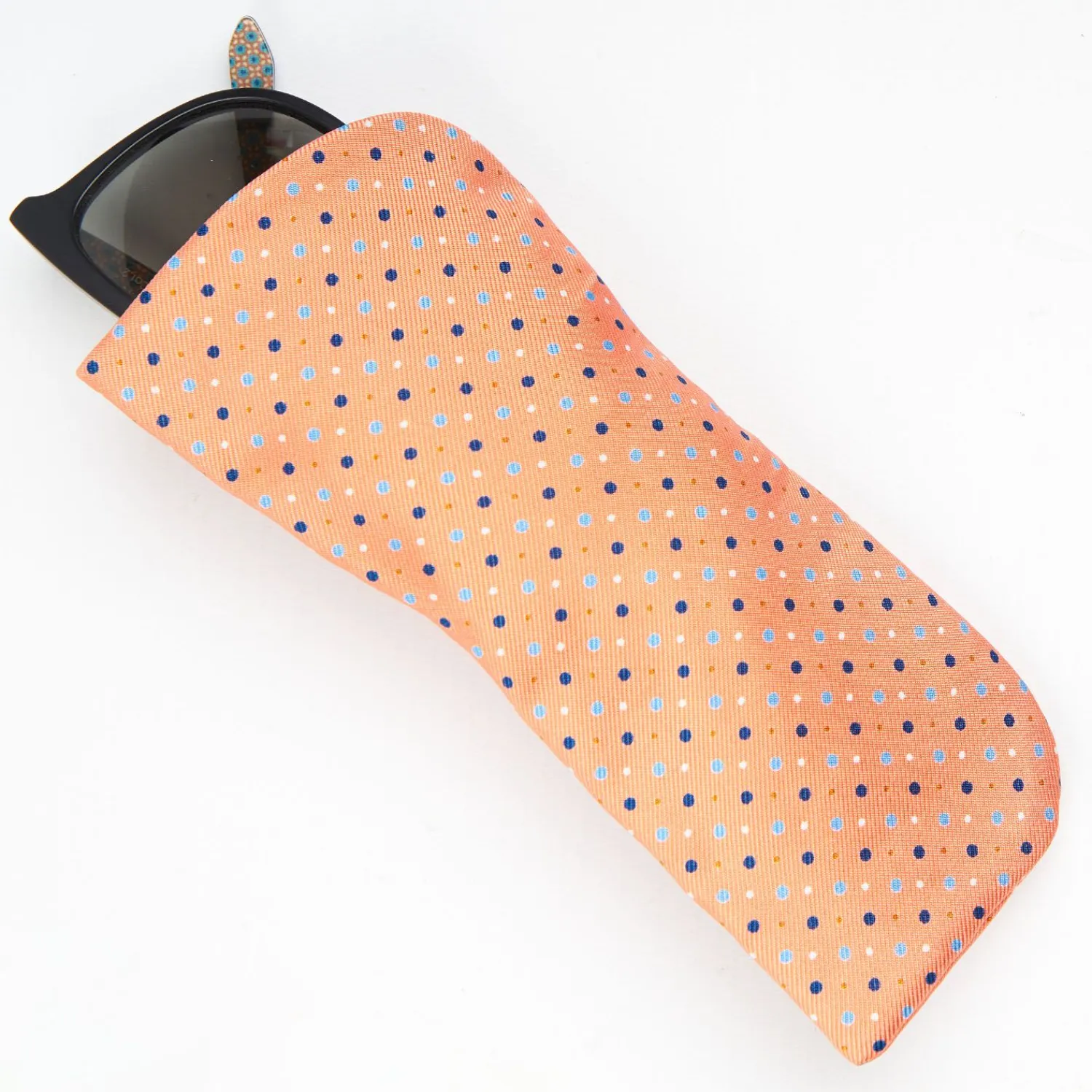 Orange Silk Glasses Case>E.Marinella Sale
