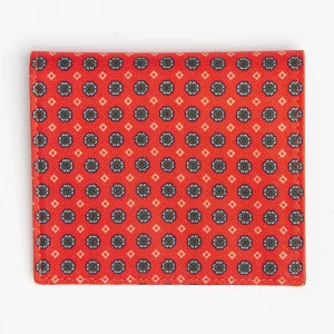 Orange Small Wallet In Silk And Leather>E.Marinella Clearance