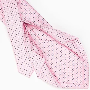 Pink 5 Fold Sartorial Silk Tie - Small Flower Pattern>E.Marinella Online