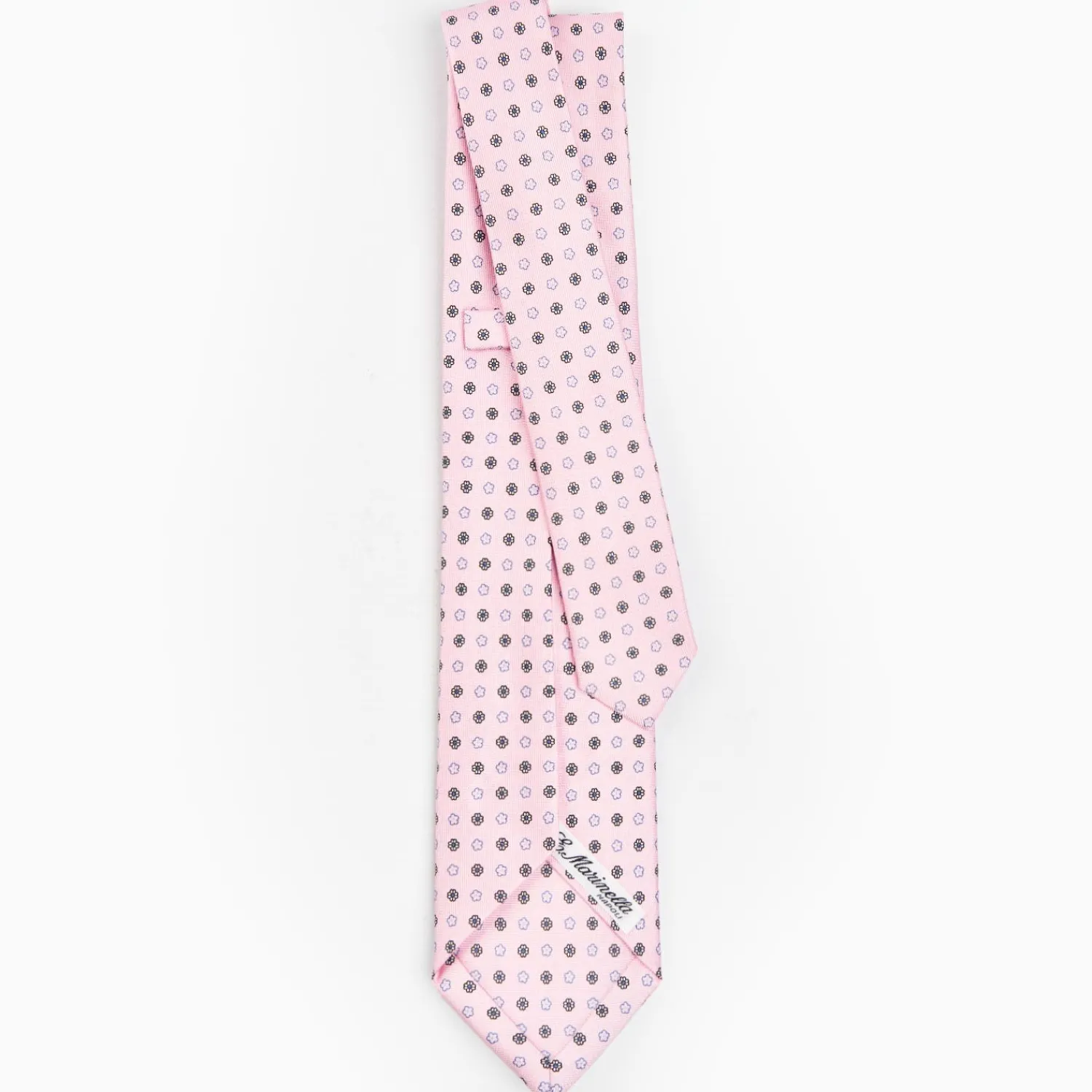 Pink 5 Fold Sartorial Silk Tie - Small Flower Pattern>E.Marinella Best Sale