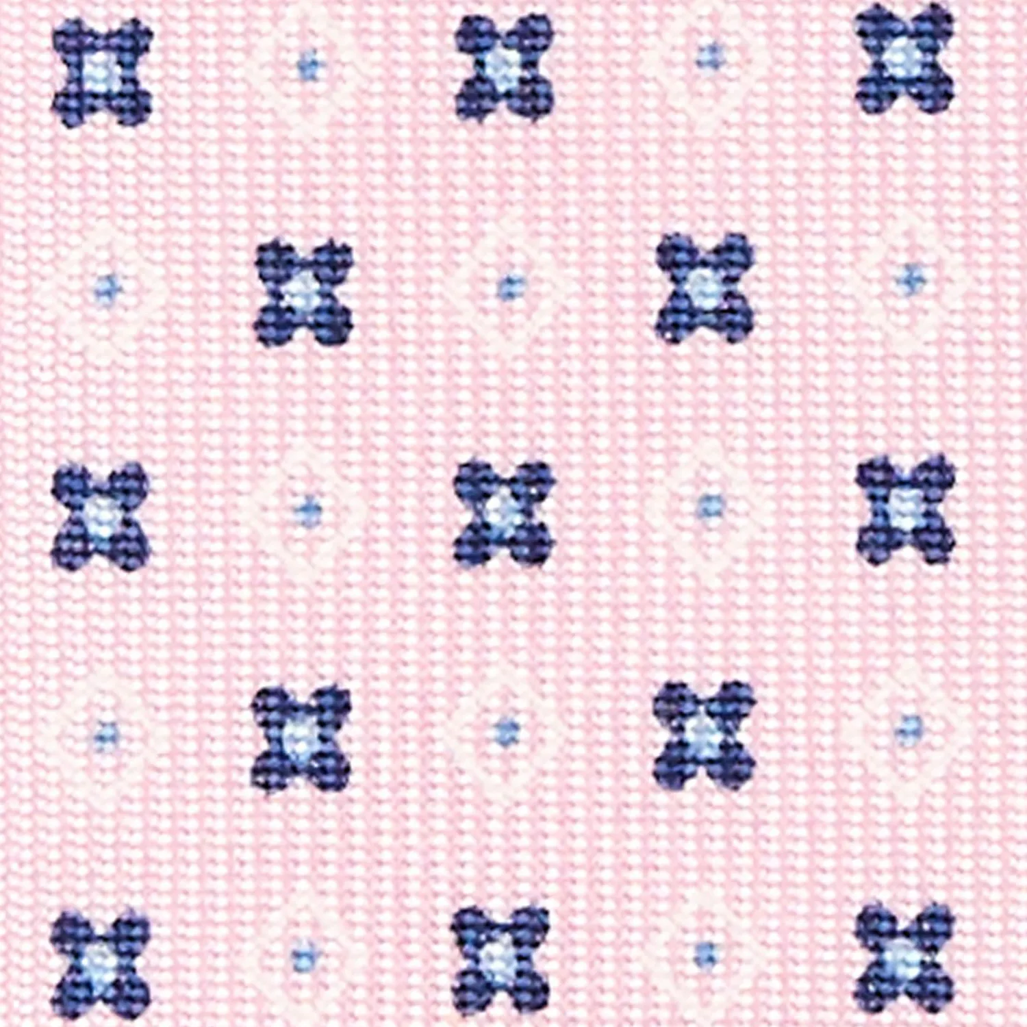 Pink 5 Fold Sartorial Silk Tie - Small Flower Pattern>E.Marinella Outlet