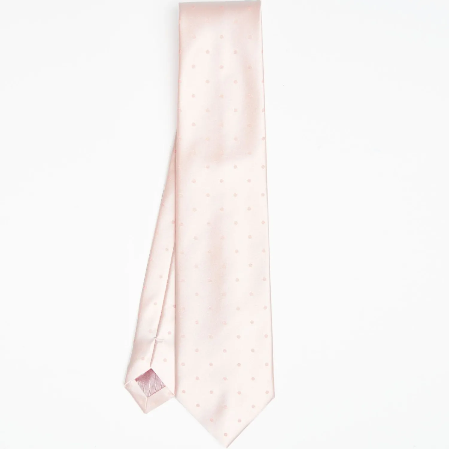 Pink Cerimonial Silk Satin Tie Polka Dot Pattern>E.Marinella Best Sale