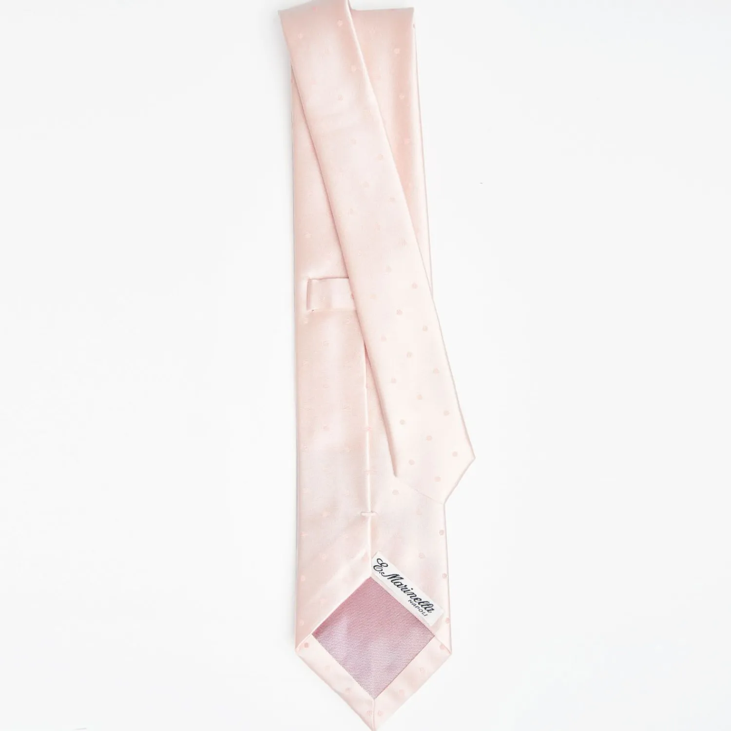 Pink Cerimonial Silk Satin Tie Polka Dot Pattern>E.Marinella Best Sale