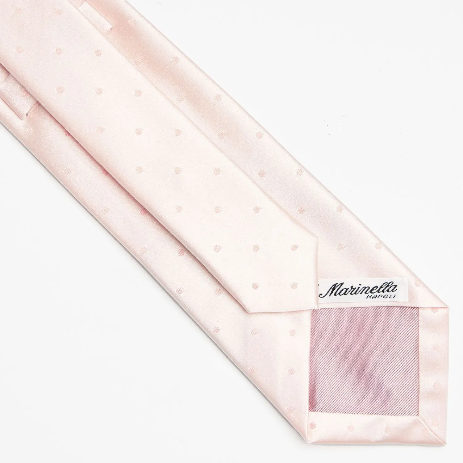 Pink Cerimonial Silk Satin Tie Polka Dot Pattern>E.Marinella Best Sale