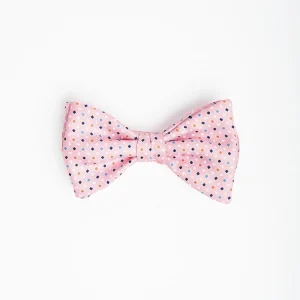Pink Pre-Knotted Silk Bowtie - Small Geometric Pattern>E.Marinella Discount