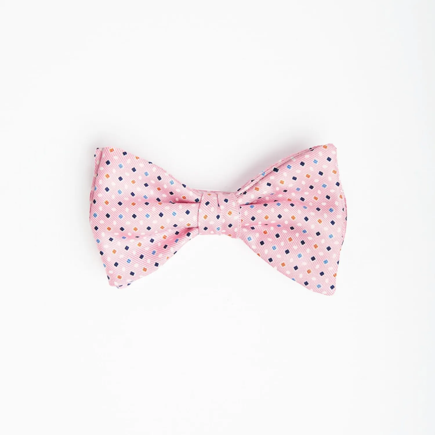 Pink Pre-Knotted Silk Bowtie - Small Geometric Pattern>E.Marinella Discount