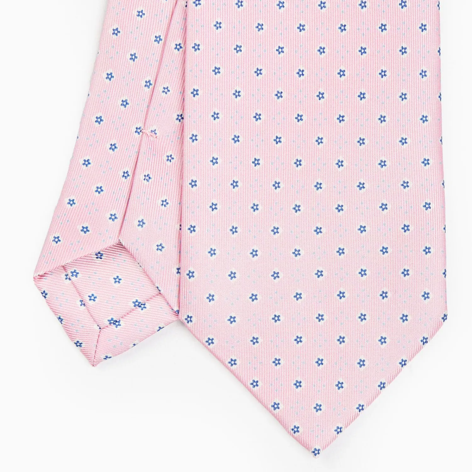 Pink Sartorial Classic Silk Tie - Small Flower Pattern>E.Marinella Discount