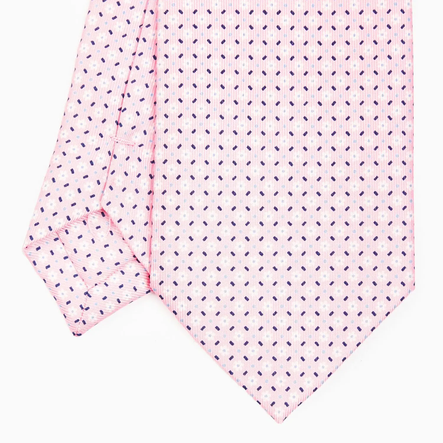 Pink Sartorial Classic Silk Tie - Small Flower Pattern>E.Marinella Best