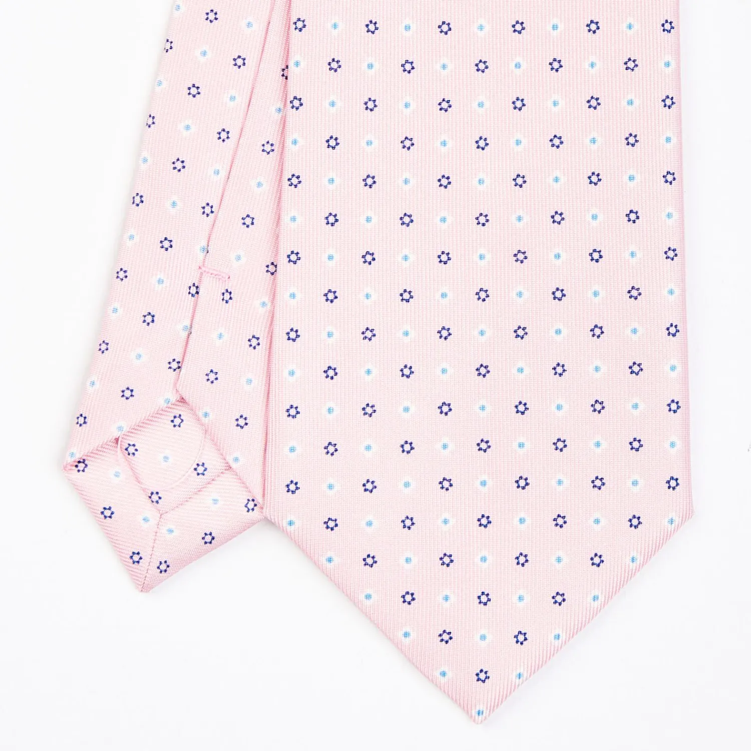 Pink Sartorial Classic Silk Tie - Small Flower Designs>E.Marinella Best Sale