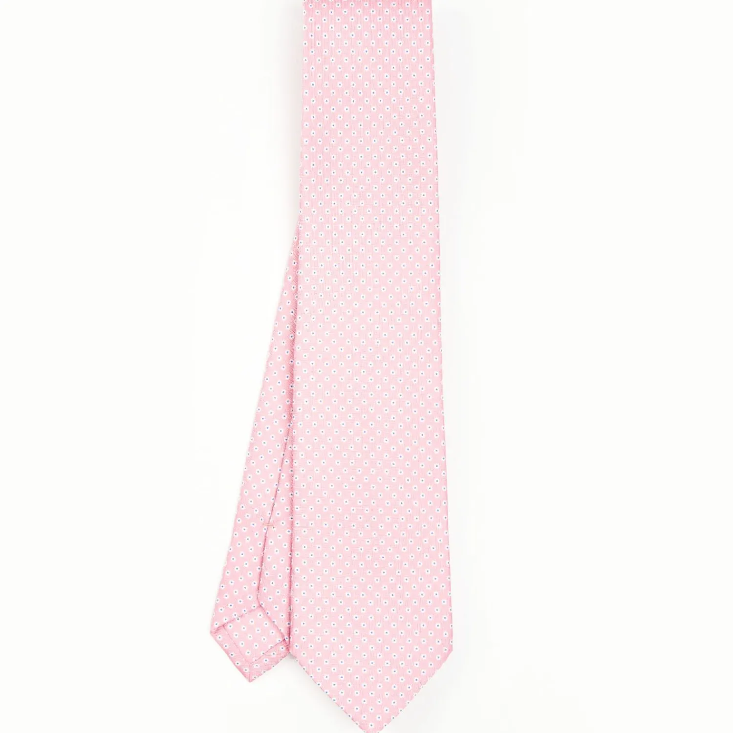 Pink Sartorial Classic Silk Tie - Small Flower Pattern>E.Marinella Best Sale