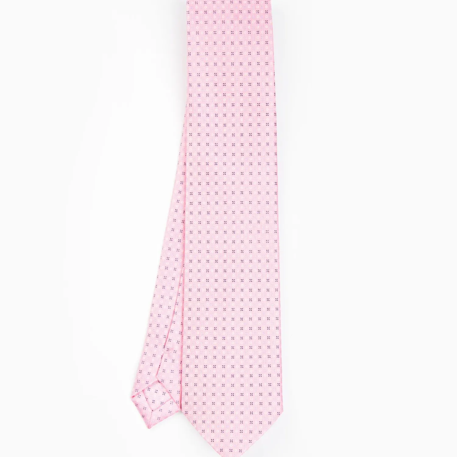 Pink Sartorial Classic Silk Tie - Small Flower Pattern>E.Marinella Best