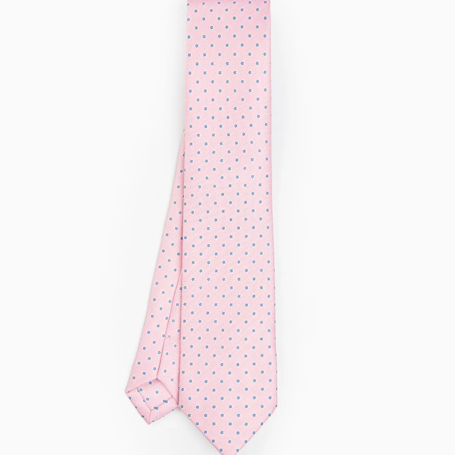Pink Sartorial Classic Silk Tie - Small Flower Pattern>E.Marinella Discount