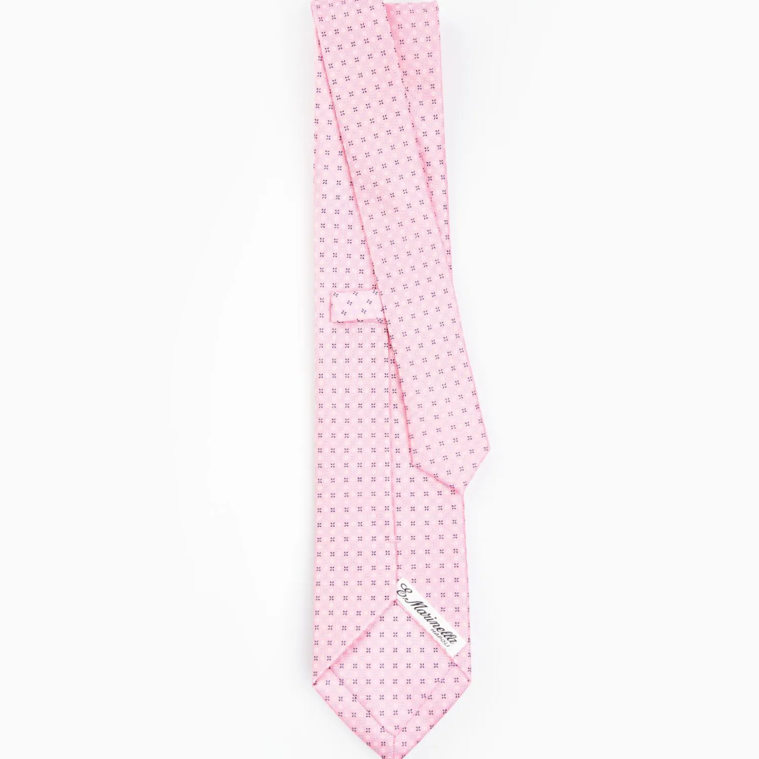 Pink Sartorial Classic Silk Tie - Small Flower Pattern>E.Marinella Best