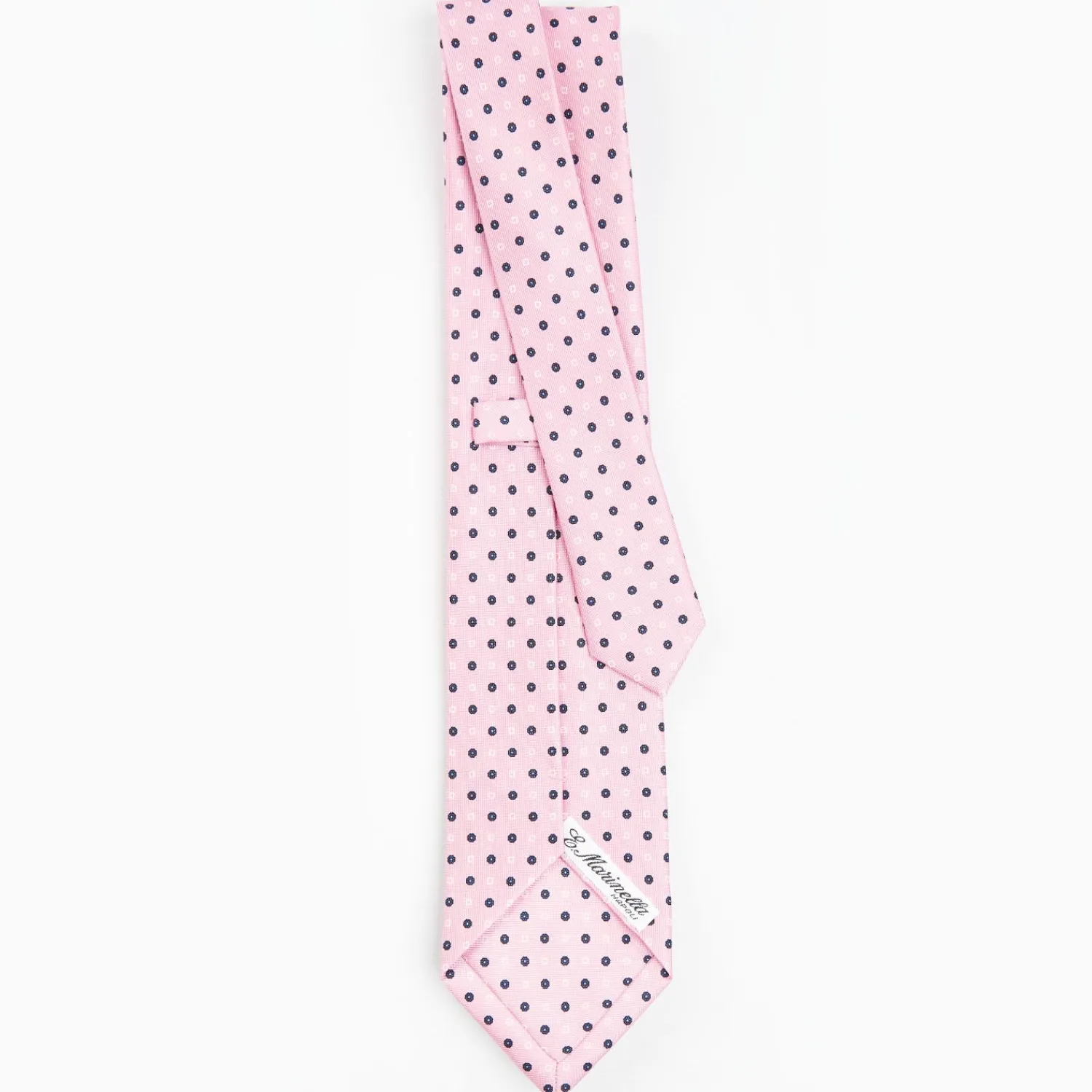 Pink Sartorial Classic Silk Tie - Small Flower Pattern>E.Marinella Clearance