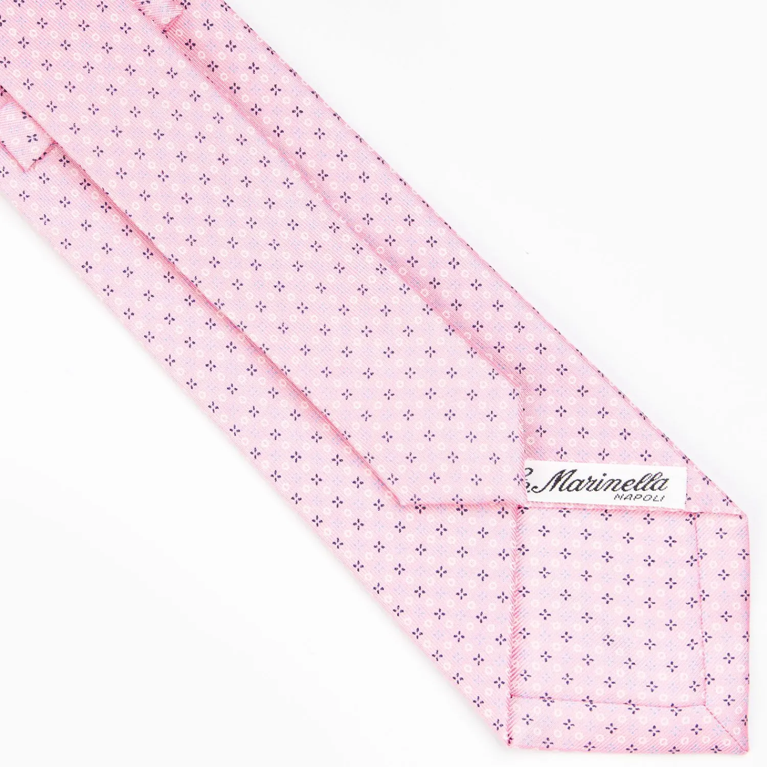 Pink Sartorial Classic Silk Tie - Small Flower Pattern>E.Marinella Best