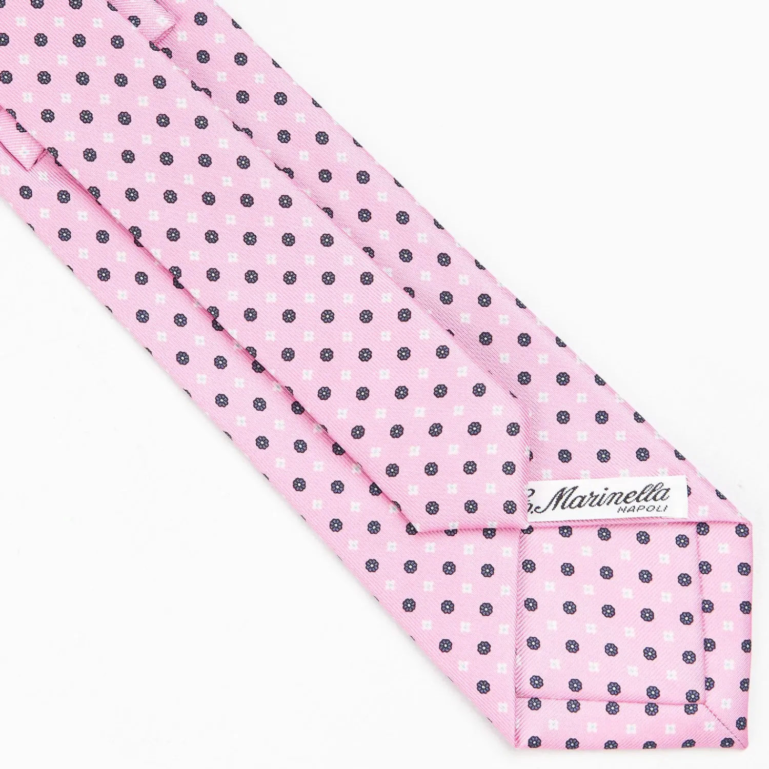 Pink Sartorial Classic Silk Tie - Small Flower Pattern>E.Marinella Cheap