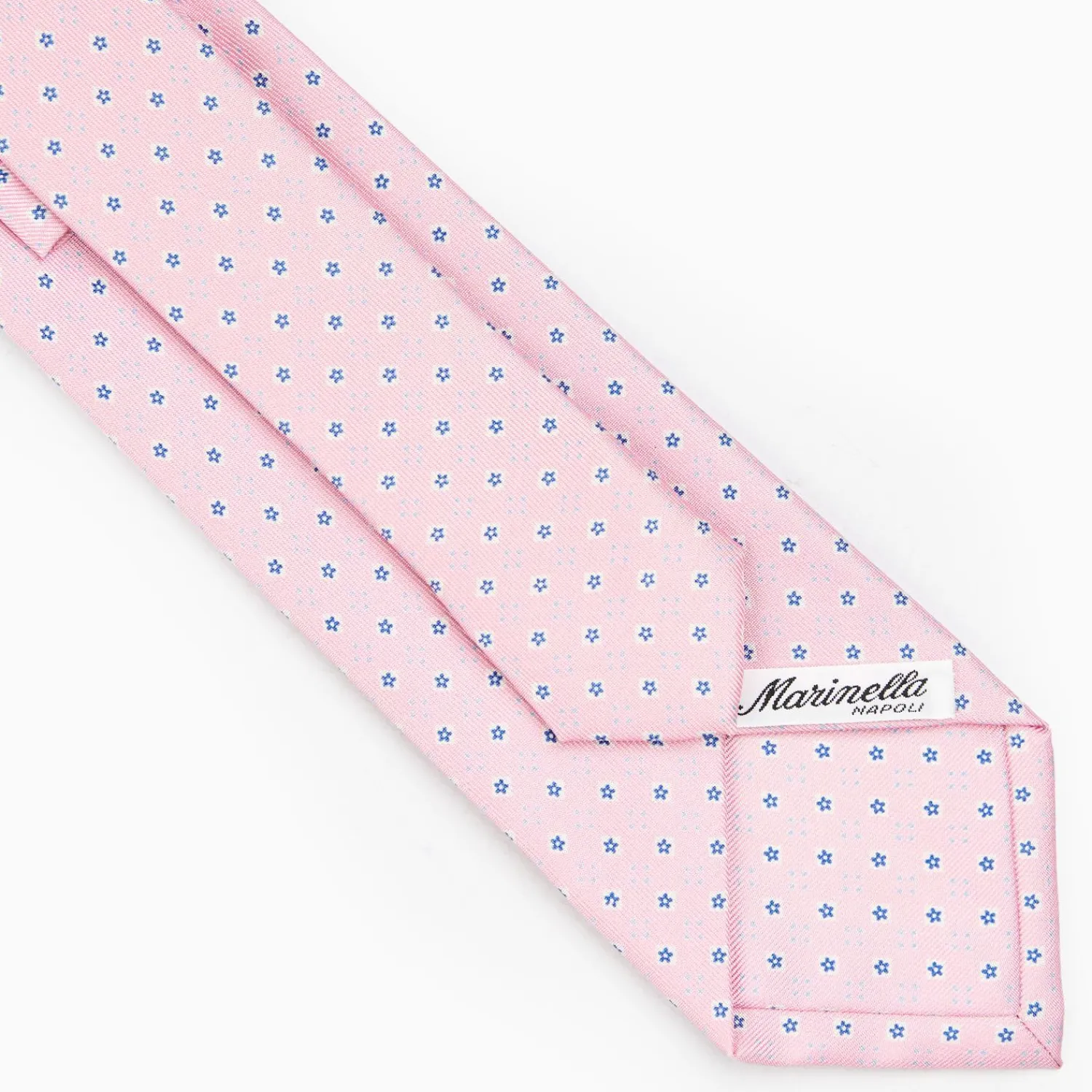 Pink Sartorial Classic Silk Tie - Small Flower Pattern>E.Marinella Discount
